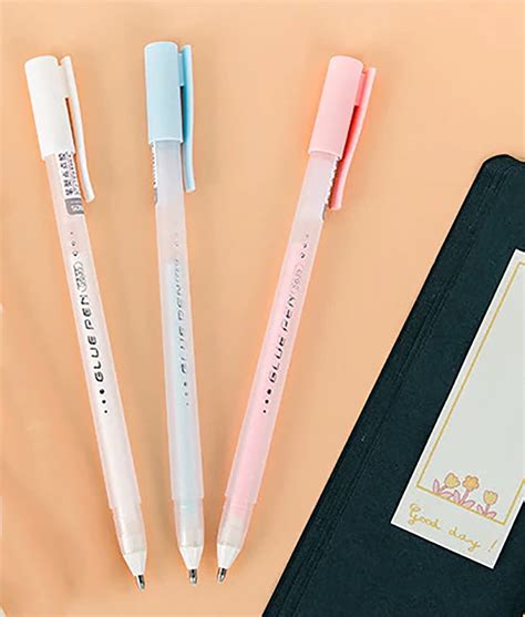 GLUN® Neon Colors Liquid Glue Stick Pens with 1mm Pin Point, Mess Free ...