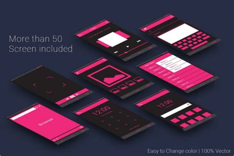 50+ Android App Design Templates Free PSD Download