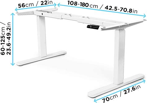 Buy Duronic Sit Stand Desk Frame TM23 WE | Electric Standing Office ...
