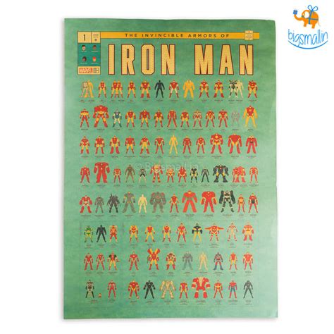 Invincible Armors of Iron Man Poster – Bigsmall.in
