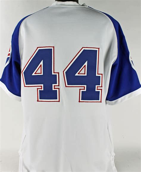 Lot Detail - Hank Aaron Signed Mitchell & Ness 1974 Atlanta Braves ...