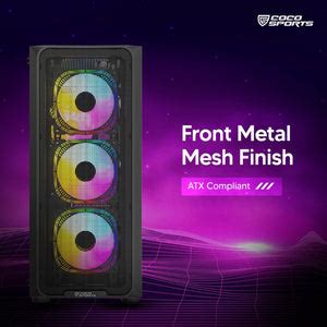 Core 500M Gaming Cabinet, Mid ATX - Black