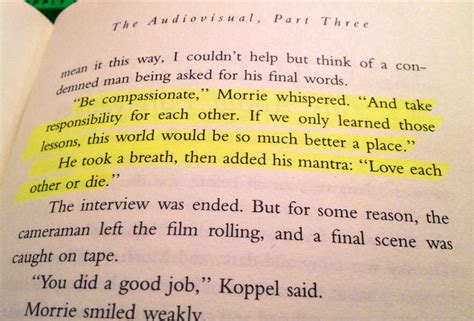 Tuesdays With Morrie Quotes