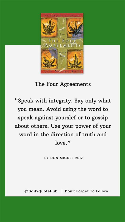 "The Four Agreements" by Don Miguel Ruiz || Quotes by Don Miguel Ruiz ...