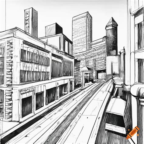 Image result for How to Draw Cityscape Using Perspective