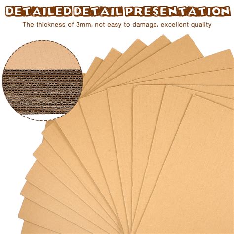 Cardboard Pads 125 EcoSwift 8.5x11 Corrugated Cardboard Filler Inserts ...