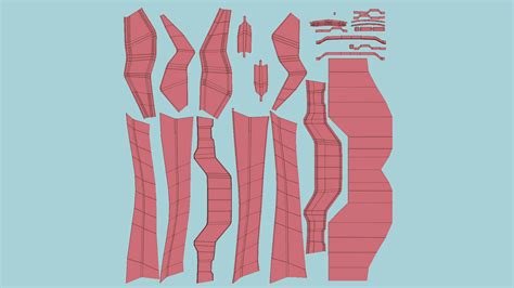 Sci-Fi Glasses Visor Model F 05 - Black and Red by gsommer