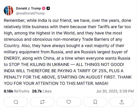Trump’s 25% tariff impact on India: Reciprocal tariff impact on Indian ...