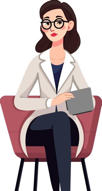 A female psychologist wearing a suit and glasses | Premium AI-generated ...
