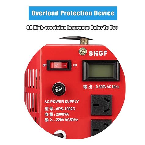 XARONF Variable Transformer Power Supply with Fuse, 0-300V India | Ubuy