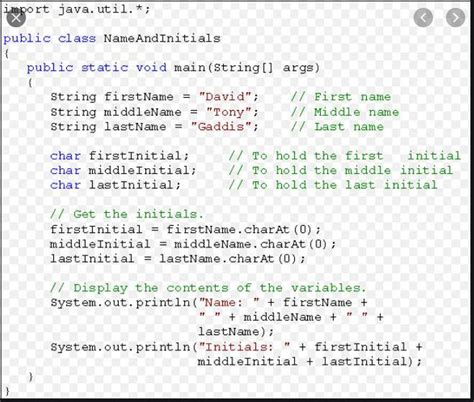 wap a program in java to accept the full name of a person and print his ...
