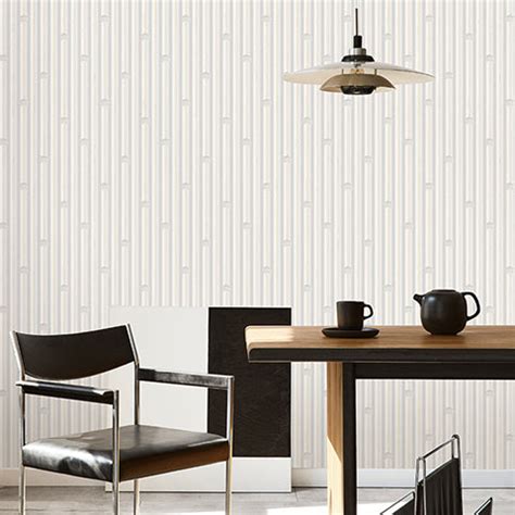 Grey and Cream Wall paper in Wooden Pattern - 34522-1 Series - Stenna ...
