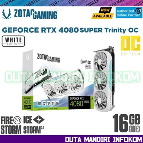 Promo ZOTAC GAMING GeForce RTX 4080 SUPER Trinity OC White Edition 16GB ...