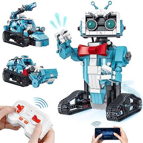 Image result for Coo Doo Almubot Building Robot Set RemoteApp Controlled Coding Walking Robot Kit