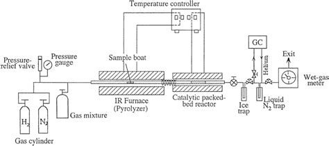 Schematic diagram of pyrolyzer-upgrading reactor. | Download Scientific Diagram