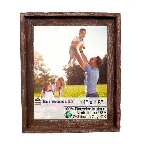 Rustic Farmhouse Signature Series Reclaimed Wood Picture Frame, Size ...