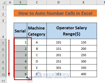 Image result for How to Number a Column in Excel Automatically