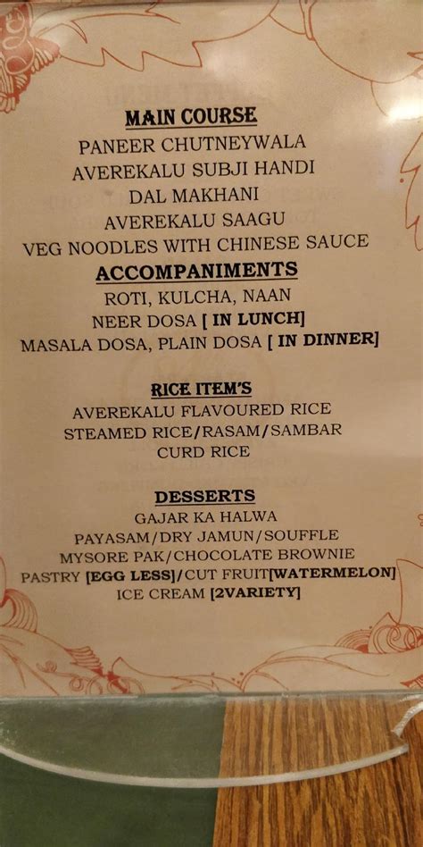 Menu at 24th Main Restaurant, Bengaluru, 827