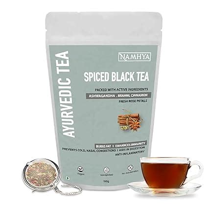 Namhya Spiced Black Loose Leaf Tea (150g) - Immunity Booster Herbal Tea ...
