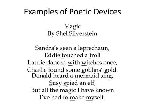 Image result for Poetic Devices Examples