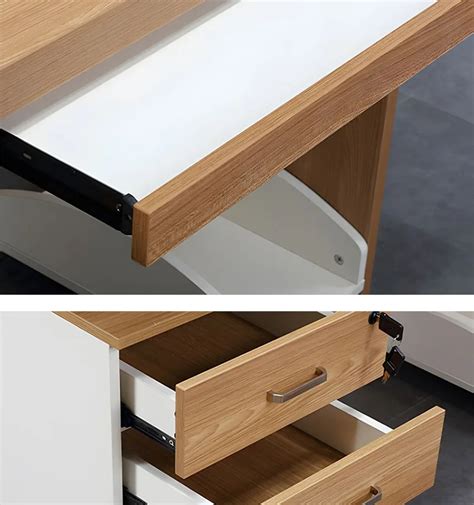 Industrial Office Computer Table With Storage Cabinet For Staff - Customizable Desk, Chair, And ...