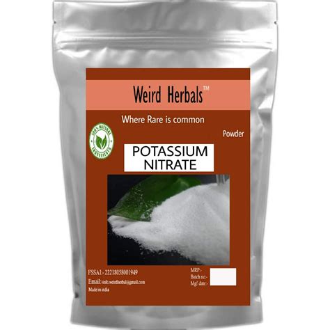 WEIRD Potassium Nitrate Powder 400GM: Amazon.in: Industrial & Scientific