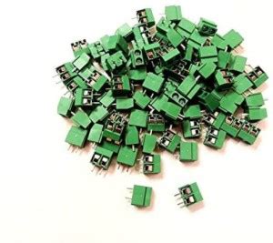 ERHIndia (Pack of 50) PCB Mount 5mm Pitch 2 Pin Screw Automotive ...