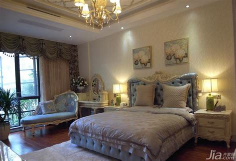 欧式风格别墅140平米以上卧室床图片_齐家网装修效果图