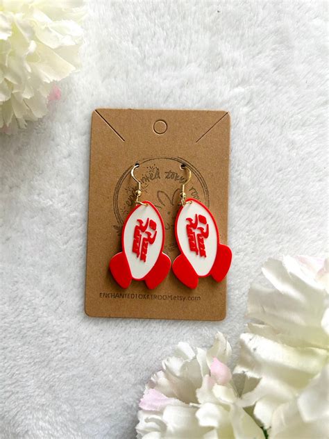 Pixar Pizza Planet Rocket Earrings Pizza Planet Earrings 3D Printed Red ...