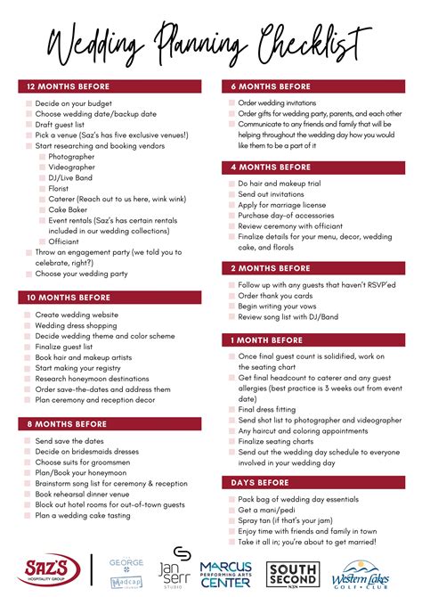 Image result for Wedding Ceremony Checklist