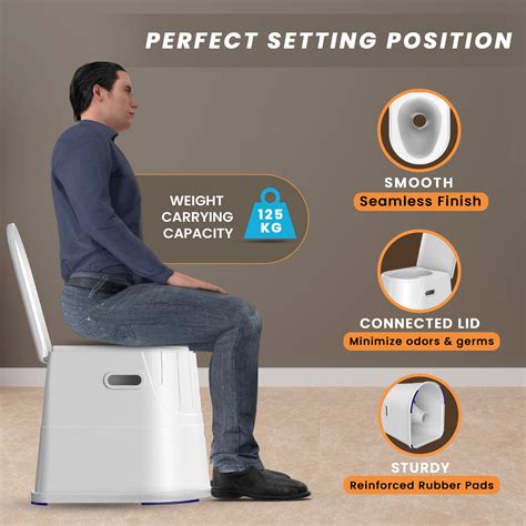 Heavy Duty Portable Indian to Western Toilet Converter | Easycare ...