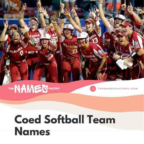 475+ Top Softball Team Names Ideas For Inspiration