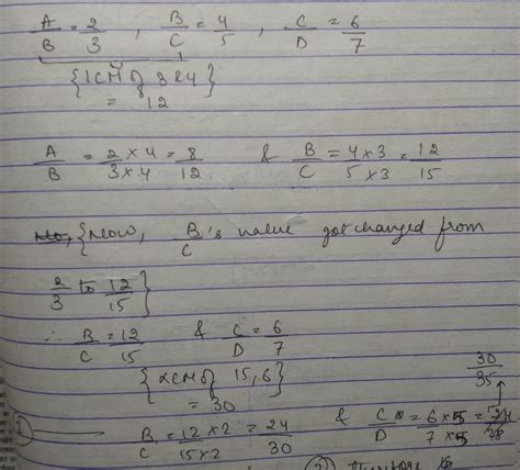 A:B=2:3,B:C=4:5,C:D=6:7,thenA:B:C:Dis? - Brainly.in