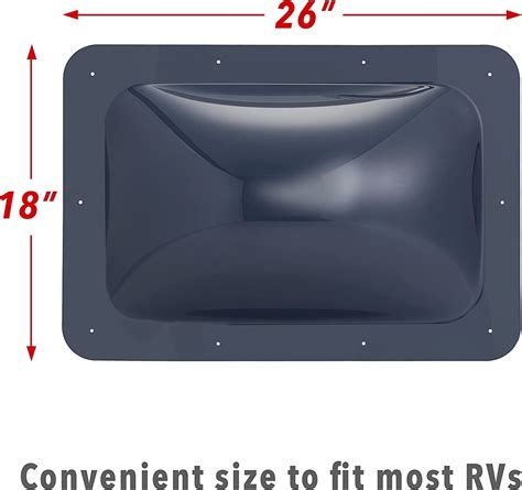 RV Skylight, Universal Skylight Window Replacement Cover - Smoked Lid ...