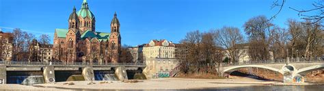 Download wallpaper trees, the city, river, building, home, Germany ...