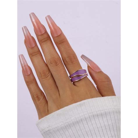 Buy Salty Women Purple Blair Enamel Ring Online