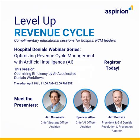 Aspirion on LinkedIn: #rcmwebinar #denialsworkflows # ...