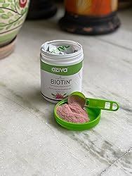 OZiva Plant Based Biotin for Hair Growth| Biotin Powder for Increased ...