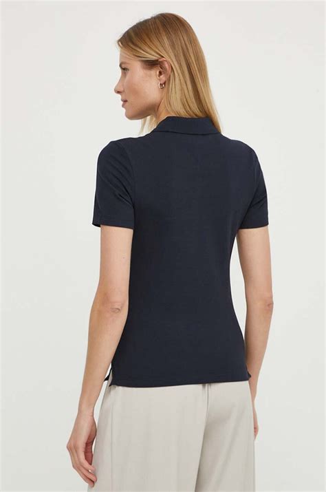Tommy Hilfiger polo damski kolor granatowy WW0WW42047 | Answear.com