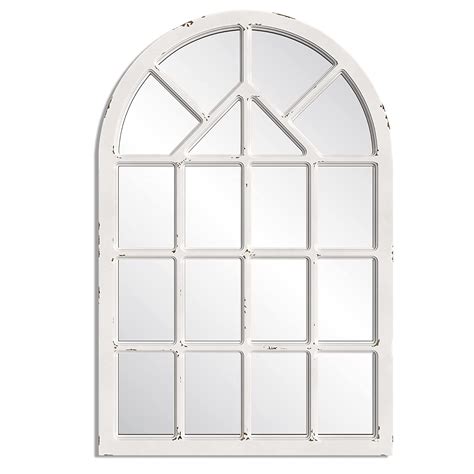 Buy Barnyard Designs 30x47 Cathedral Wood Farmhouse Wall Mirror, Wooden ...