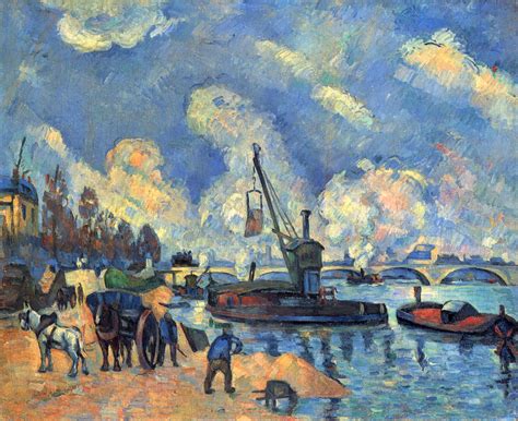 The Seine at Bercy - Paul Cezanne - WikiArt.org - encyclopedia of ...
