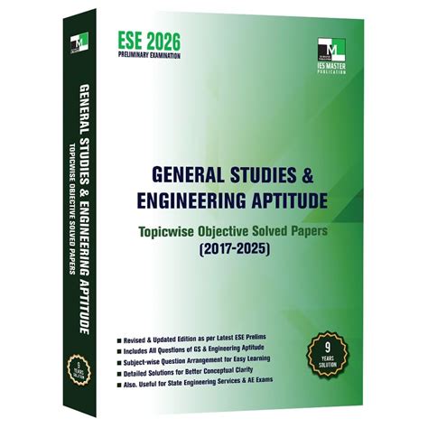 Buy ESE 2026 GS & Engineering Aptitude Book | Topicwise Previous Year ...