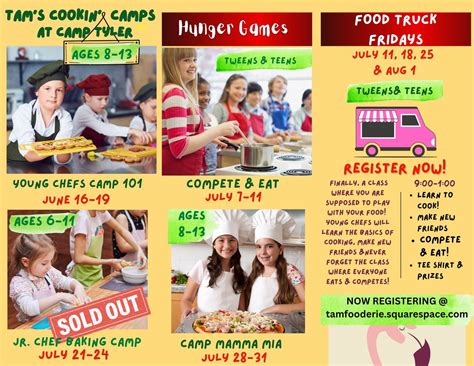 YOUNG CHEF COOKIN CAMPS OF ALL KINDS ALL SUMMER, Camp Tyler Rd ...
