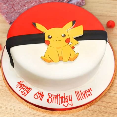 Pikachu Theme Kids Fondant Cake Delivery In Delhi NCR