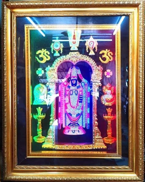 Gravity Elegance Tirupati Balaji Photo with LED Lights 24 x 18-inch ...