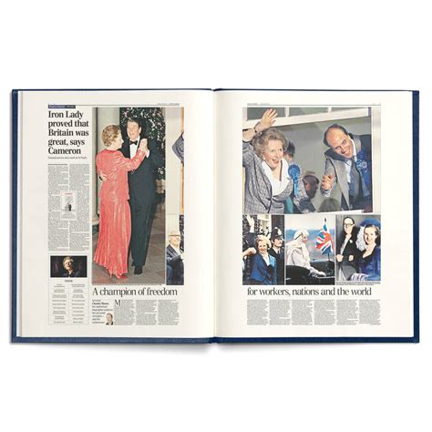 Margaret Thatcher Daily Telegraph Personalised Deluxe History Book By Historic Newspapers