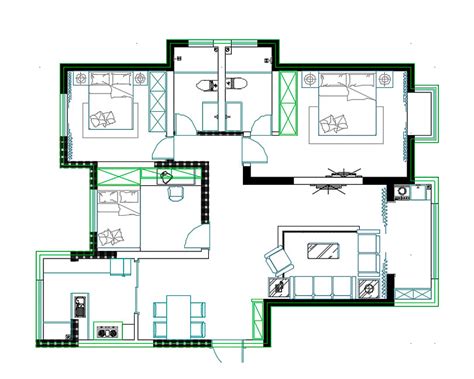 未来华庭 135平方 三室两厅 现代简约 案例装修效果图|空间|室内设计|MC设计露露 - 原创作品 - 站酷 (ZCOOL)