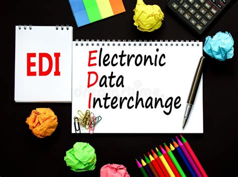 EDI Electronic Data Interchange Symbol. Concept Words EDI Electronic ...