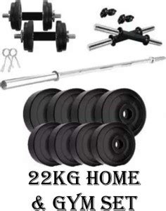 Mahadev Sports 10 kg 22kg set Best for Home Home Gym Combo Price in ...