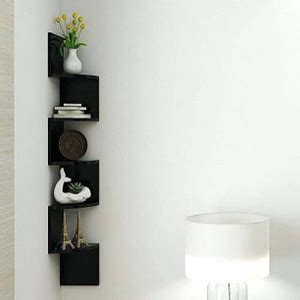 STRONG GALLERY Wall shelf Zigzag Corner Wall Mount Shelf Unit/Racks and ...
